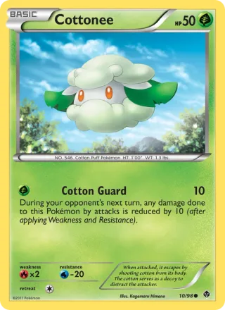 Cottonee #10 · Emerging Powers Pokémon card