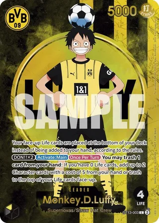 Monkey.D.Luffy (BVB x One Piece Campaign) #ST13-003-bvb-x-one-piece-campaign · One Piece Promotion Cards One Piece card