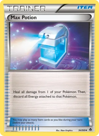 Max Potion #94 · Emerging Powers Pokémon card