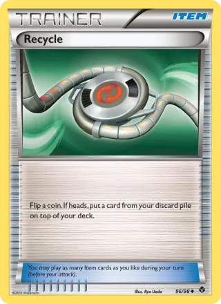 Recycle #96 · Emerging Powers Pokémon card