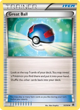 Great Ball #93 · Emerging Powers Pokémon card