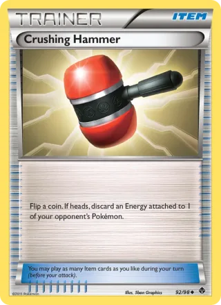 Crushing Hammer #92 · Emerging Powers Pokémon card