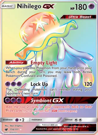 Nihilego GX #114 · Crimson Invasion Pokémon card