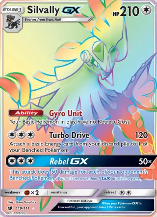 Silvally GX #119 · Crimson Invasion Pokémon card