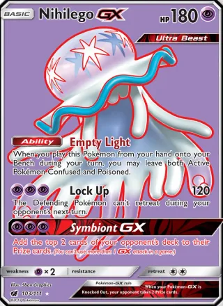 Nihilego GX #103 · Crimson Invasion Pokémon card