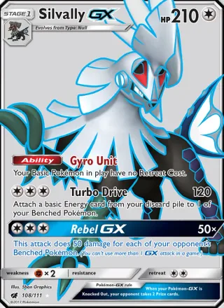 Silvally GX #108 · Crimson Invasion Pokémon card