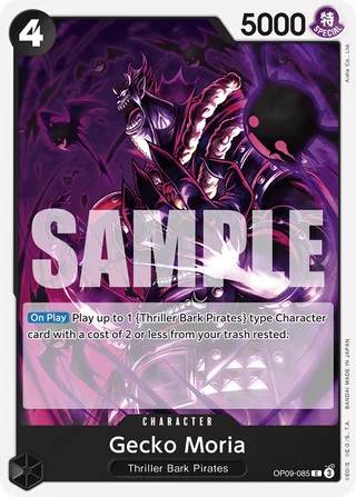 Gecko Moria #OP09-085 · Emperors in the New World One Piece card