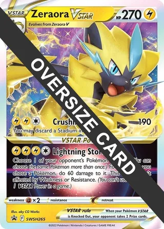 Zeraora VSTAR - SWSH265 #SWSH265 · Jumbo cards Pokémon card