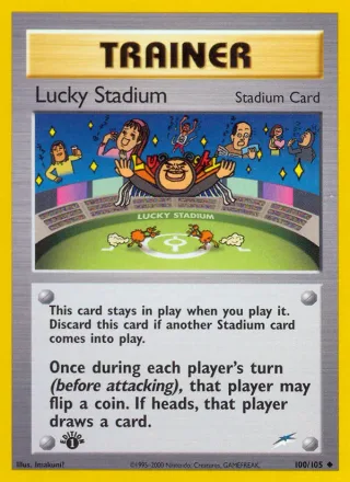 Lucky Stadium #100 · Neo Destiny Pokémon card