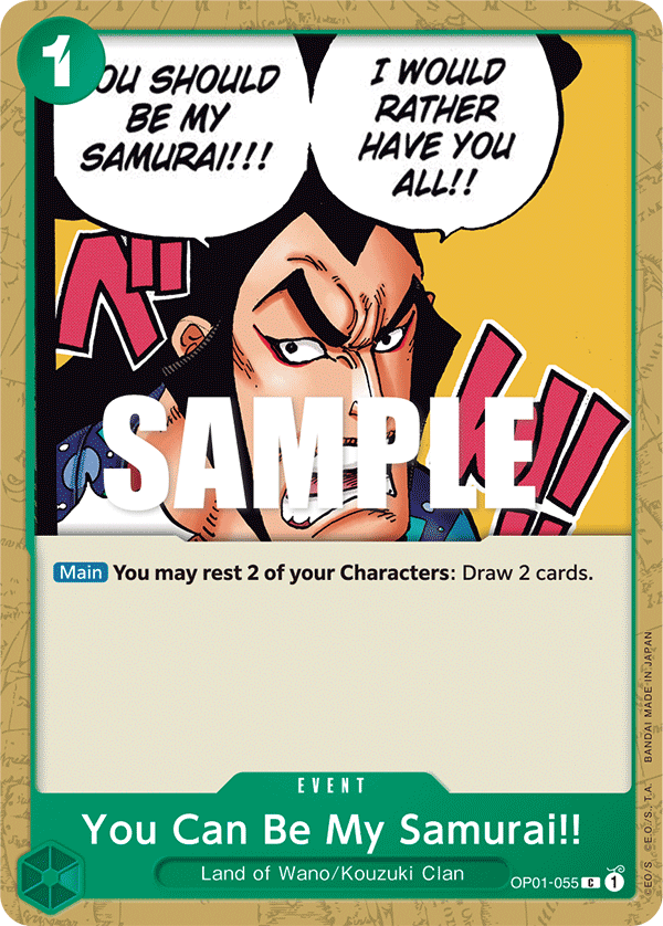 You Can Be My Samurai!! full card art