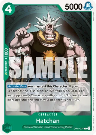 Hatchan #OP11-034 · A Fist of Divine Speed Release Event Cards One Piece card