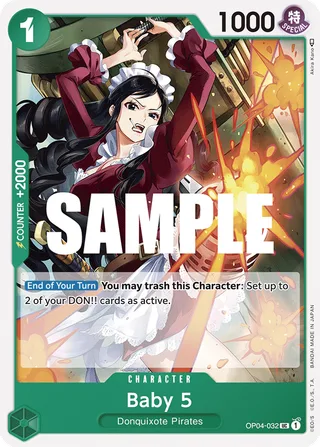 Baby 5 #OP04-032 · Kingdoms of Intrigue Pre-Release Cards One Piece card