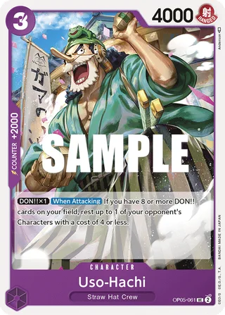 Uso-Hachi #OP05-061 · ST-18: Starter Deck 18 PURPLE Monkey.D.Luffy One Piece card
