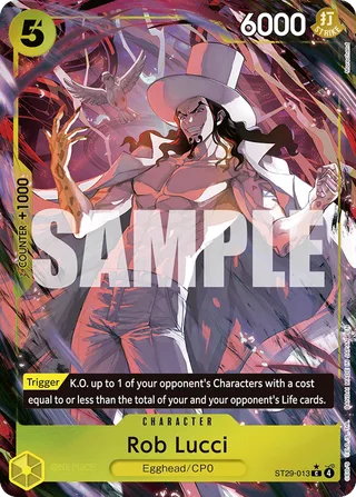 Rob Lucci (Full Art) #ST29-013-full-art · ST-29: Starter Deck 29 Egghead One Piece card