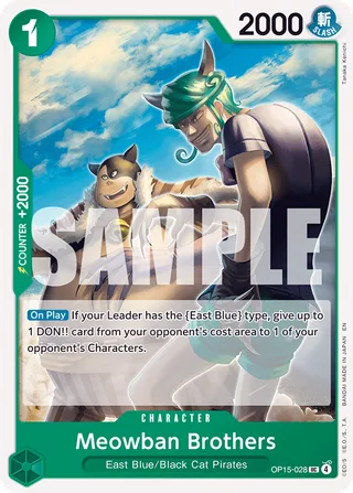 Meowban Brothers #OP15-028 · Adventure on Kami's Island One Piece card