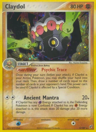 Claydol #5 · Deoxys Pokémon card