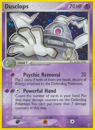 Dusclops #7 · Deoxys Pokémon card