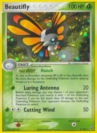 Beautifly #2 · Deoxys Pokémon card