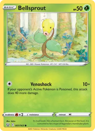 Bellsprout #1 · Battle Styles Pokémon card