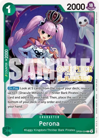 Perona (Judge Pack Vol. 5) #OP09-034-judge-pack-vol-5 · One Piece Promotion Cards One Piece card