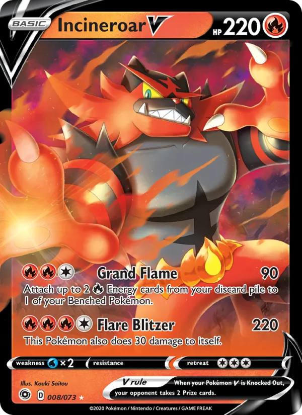 Incineroar V full card art
