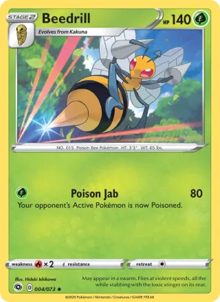 Beedrill #4 · Champion's Path Pokémon card