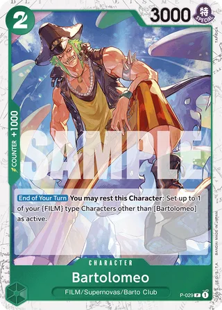 Bartolomeo (Full Art) #P-029-full-art · Premium Booster -The Best- One Piece card