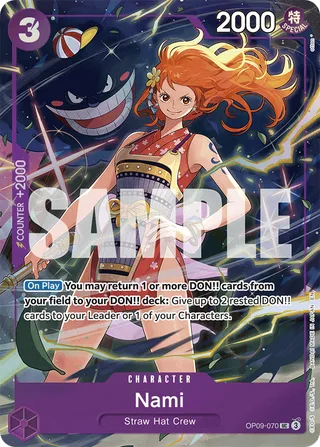 Nami (Reprint) #OP09-070-reprint · ST-26: Starter Deck 26 PURPLE/BLACK Monkey.D.Luffy One Piece card