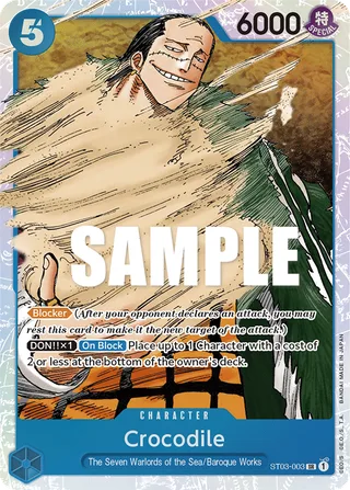 Crocodile #ST03-003 · Revision Pack Cards One Piece card
