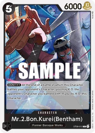 Mr.2.Bon.Kurei (Bentham) #ST08-013 · ST-08: Starter Deck 8 Monkey.D.Luffy One Piece card