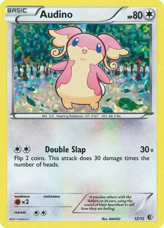 Audino #12 · McDonald's Collection 2011 Pokémon card