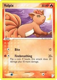 Vulpix #7 · EX trainer Kit 2 (Minun) Pokémon card