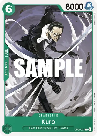 Kuro #OP04-023 · Kingdoms of Intrigue Pre-Release Cards One Piece card