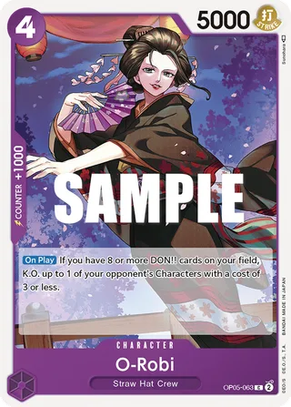 O-Robi #OP05-063 · ST-18: Starter Deck 18 PURPLE Monkey.D.Luffy One Piece card