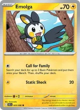 Emolga · Black Bolt Pokémon card
