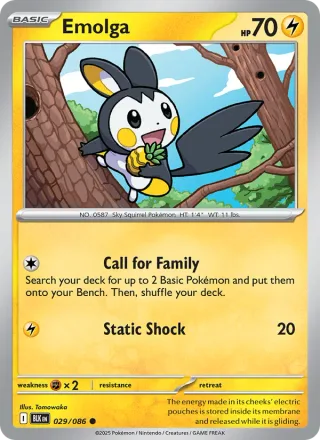 Emolga #029 · Black Bolt Pokémon card