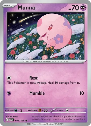 Munna #035 · Black Bolt Pokémon card