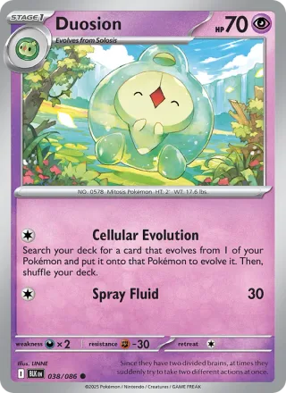 Duosion #038 · Black Bolt Pokémon card