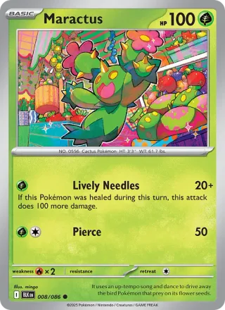 Maractus #008 · Black Bolt Pokémon card