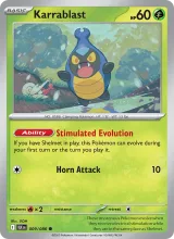 Karrablast · Black Bolt Pokémon card