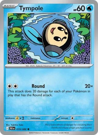Tympole #019 · Black Bolt Pokémon card