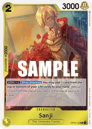 Sanji #OP03-102 · Pillars of Strength One Piece card