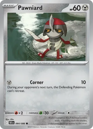 Pawniard #064 · Black Bolt Pokémon card