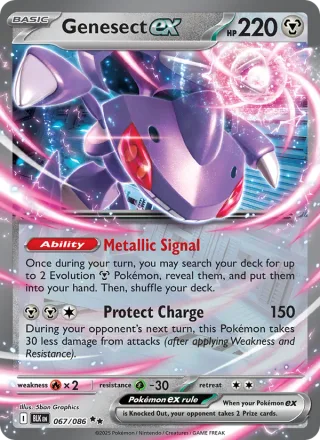 Genesect ex #067 · Black Bolt Pokémon card