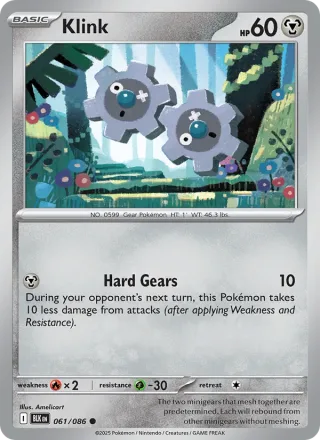 Klink #061 · Black Bolt Pokémon card