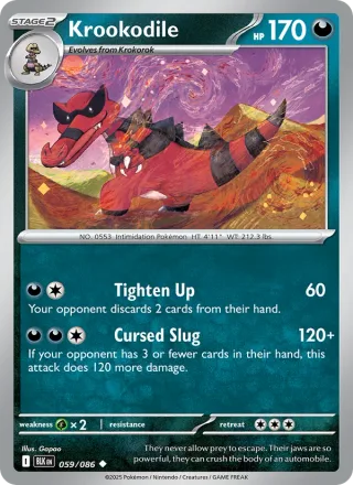 Krookodile #059 · Black Bolt Pokémon card