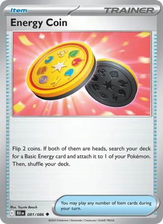 Energy Coin #081 · Black Bolt Pokémon card