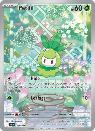 Petilil #091 · Black Bolt Pokémon card