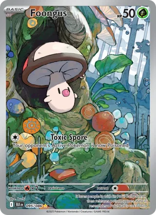 Foongus #095 · Black Bolt Pokémon card