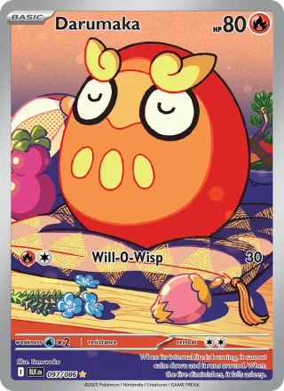Darumaka #097 · Black Bolt Pokémon card